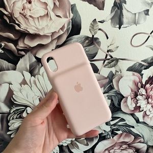 I phone x charging case (pink sands)